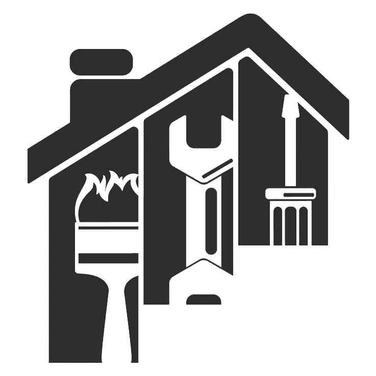 Logo de una casa con herramientas representando al Servicio Técnico Thermor Salou